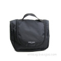 Wholesale Good Quality Travel Hanging Hotel Toiletry Bags/Cosmetic Bag/Black polyester wash bag